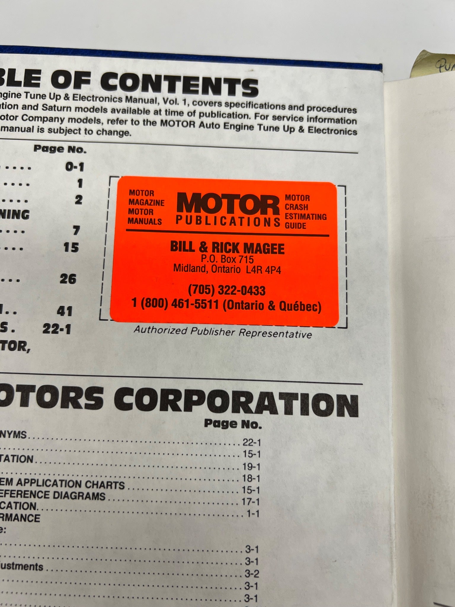 1994 General Motors Auto Auto Engine Tune-Up & Electronics Manual
