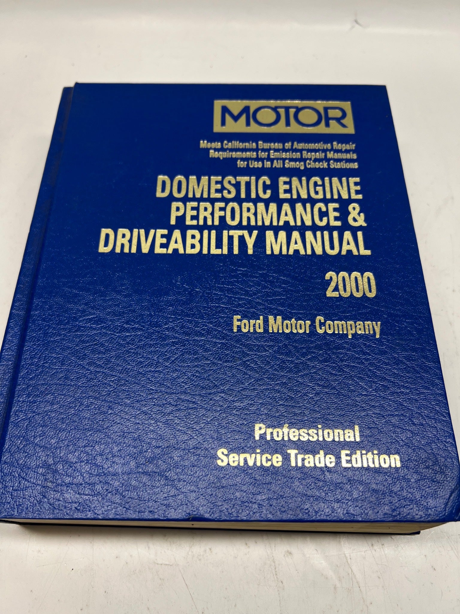 2000 Motor Domestic Engine Performance & Driveability Manual