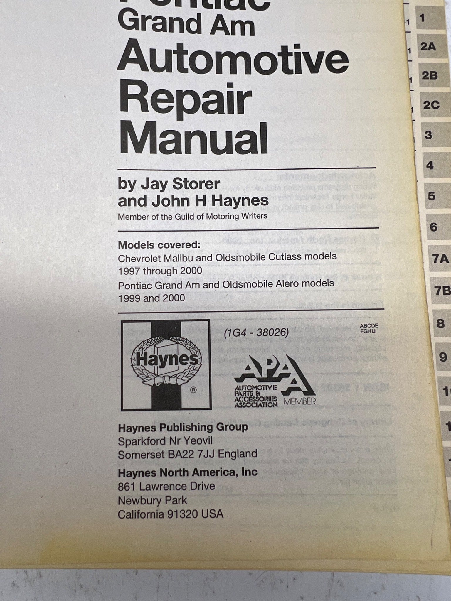 1997-2000 Haynes GM Repair Manual