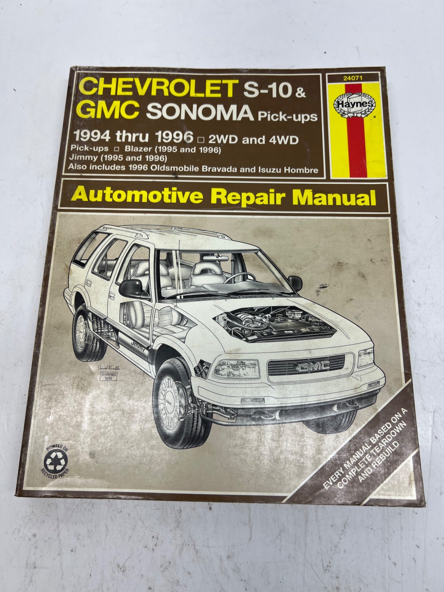 1994-1996 Haynes Repair Manual Published in England