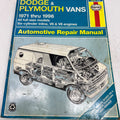 1971-1996 Dodge & Plymouth Vans Manual