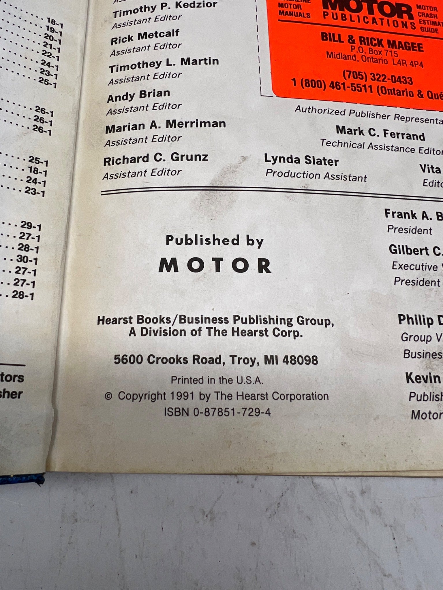 1991 Motor Wiring Diagram Manual