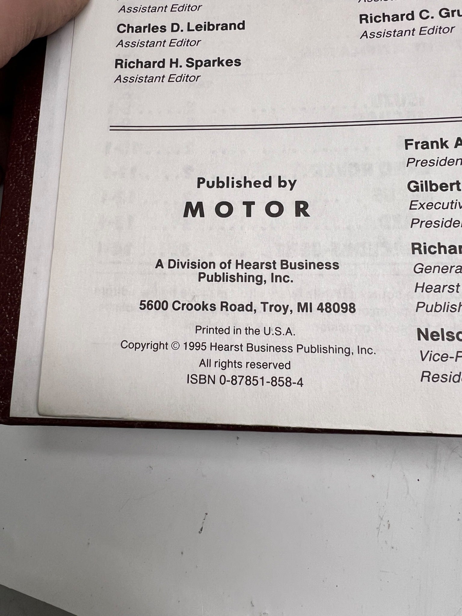 1995 Imported Engine Manual by MOTOR