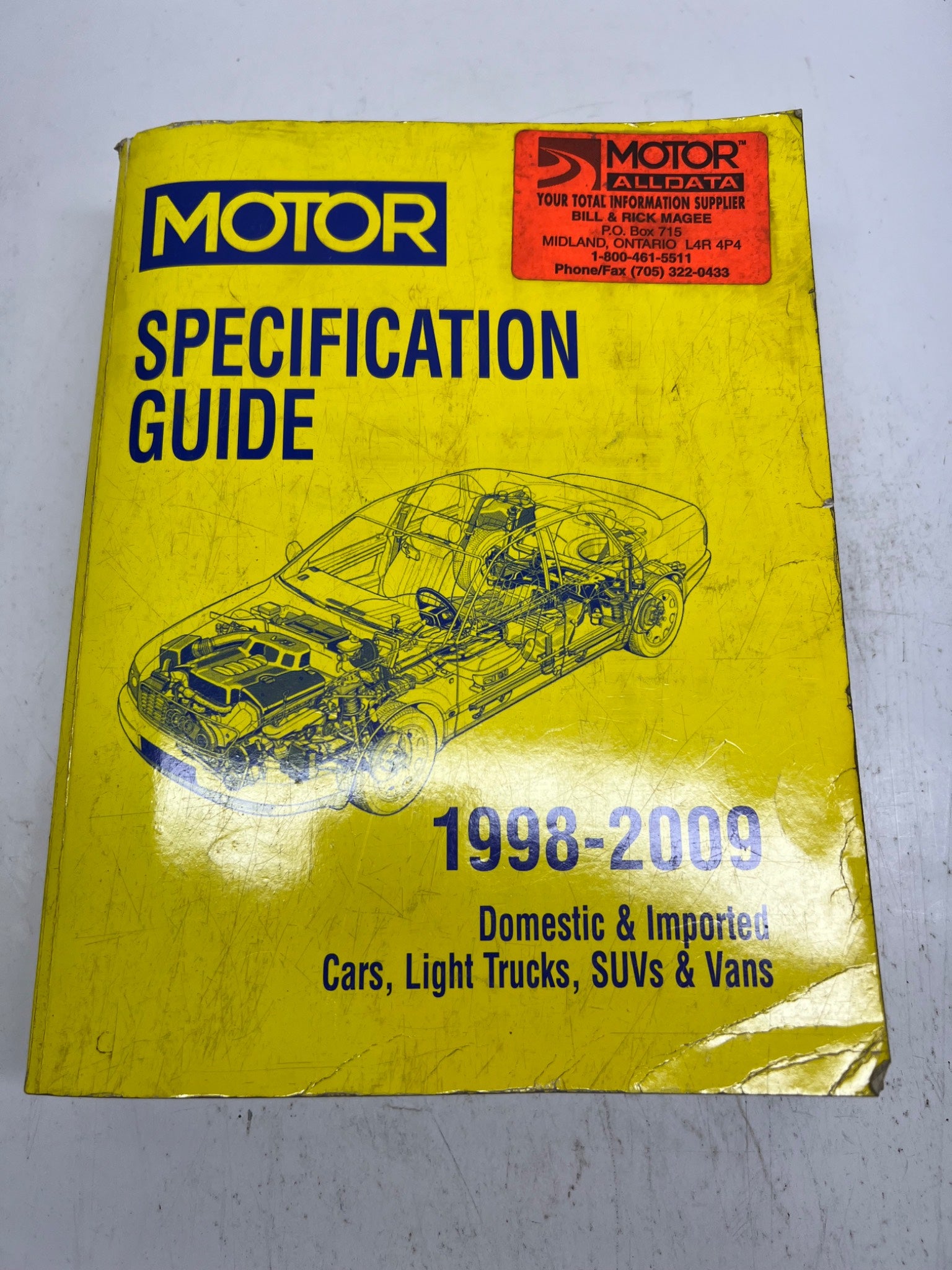 1998-2009 Motor Specification Guide
