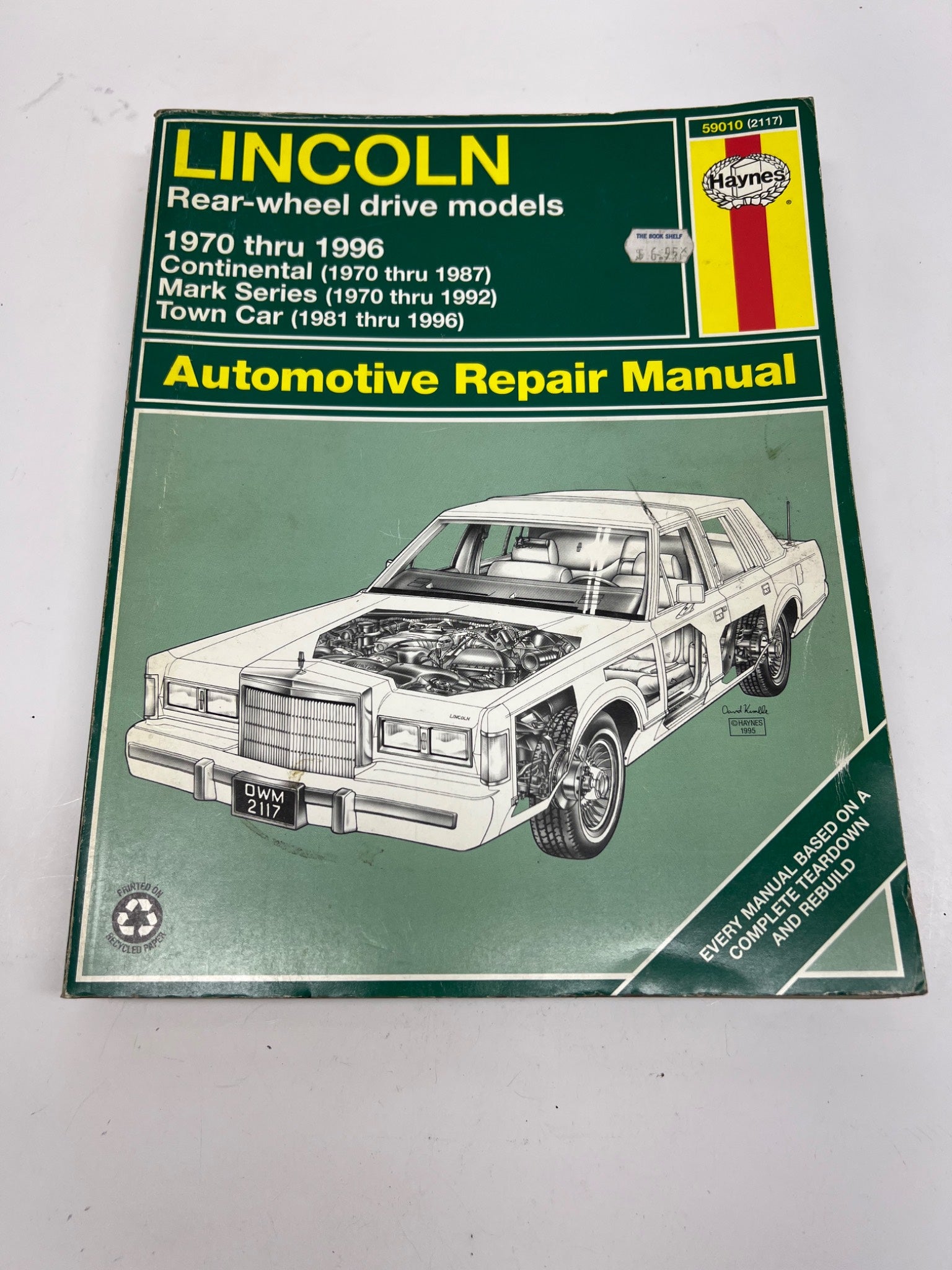 Lincoln Rear-Wheel Drive Repair Manual – Thunder Bay Estate Sales