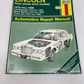 Lincoln Rear-Wheel Drive Repair Manual