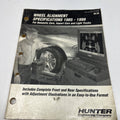 1999 Wheel Alignment Specifications Guide
