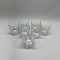 Set of 6 Vintage Cut Crystal Double Old Fashioned Whiskey Glasses