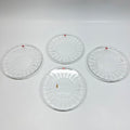 Set of 4 Authentic Iittala 6" Textured Glass Plates – Made in Finland