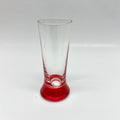 Vintage Slovakian Art Glass Tumbler – Ruby Red Weighted Base