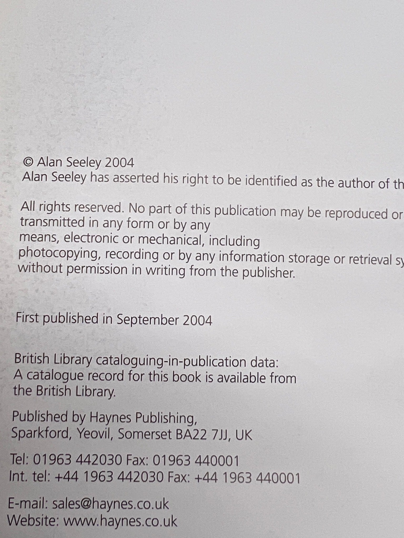 The Scooter Book by Alan Seeley