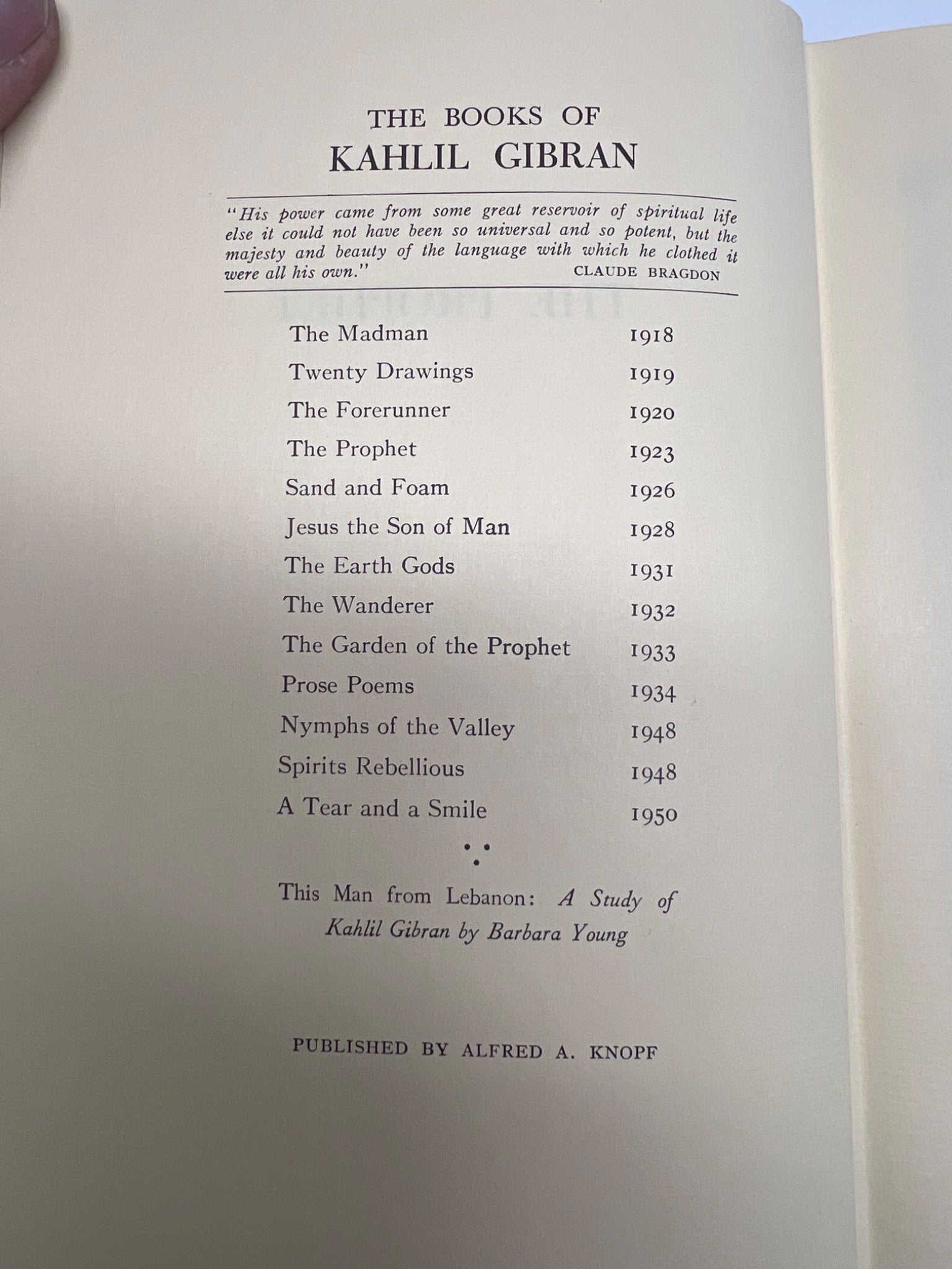 The Prophet by Kahlil Gibran Hardcover