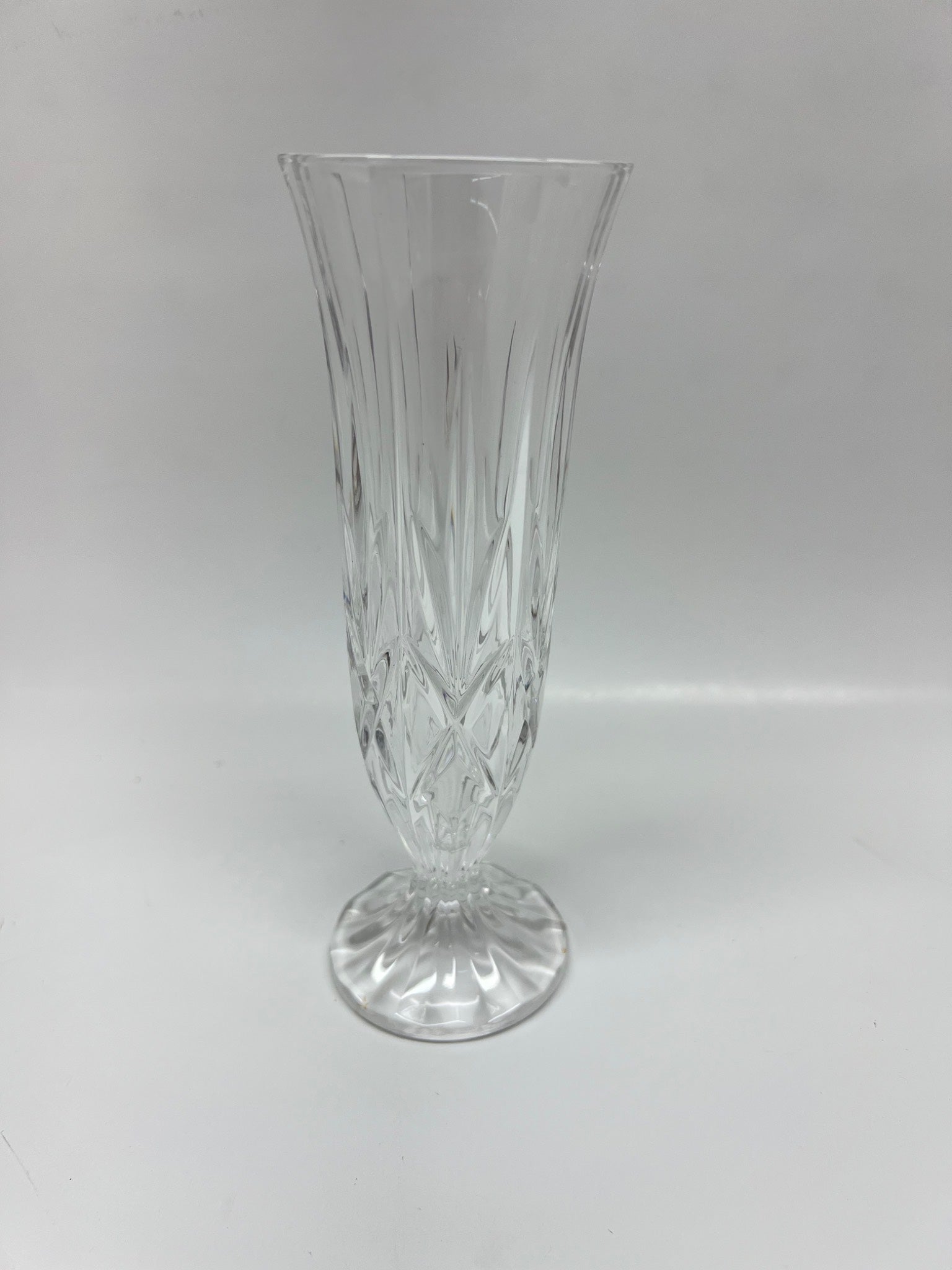 Crystal Vase with Fluted Rim Design Waterford?