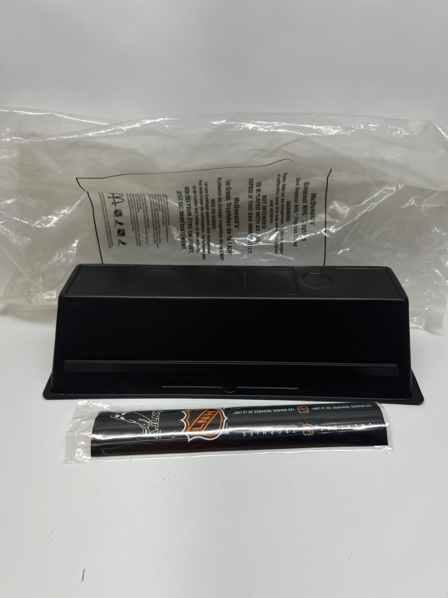 2003 McDonald's NHL Greatest Trophies Display Stand & Stickers - NEW