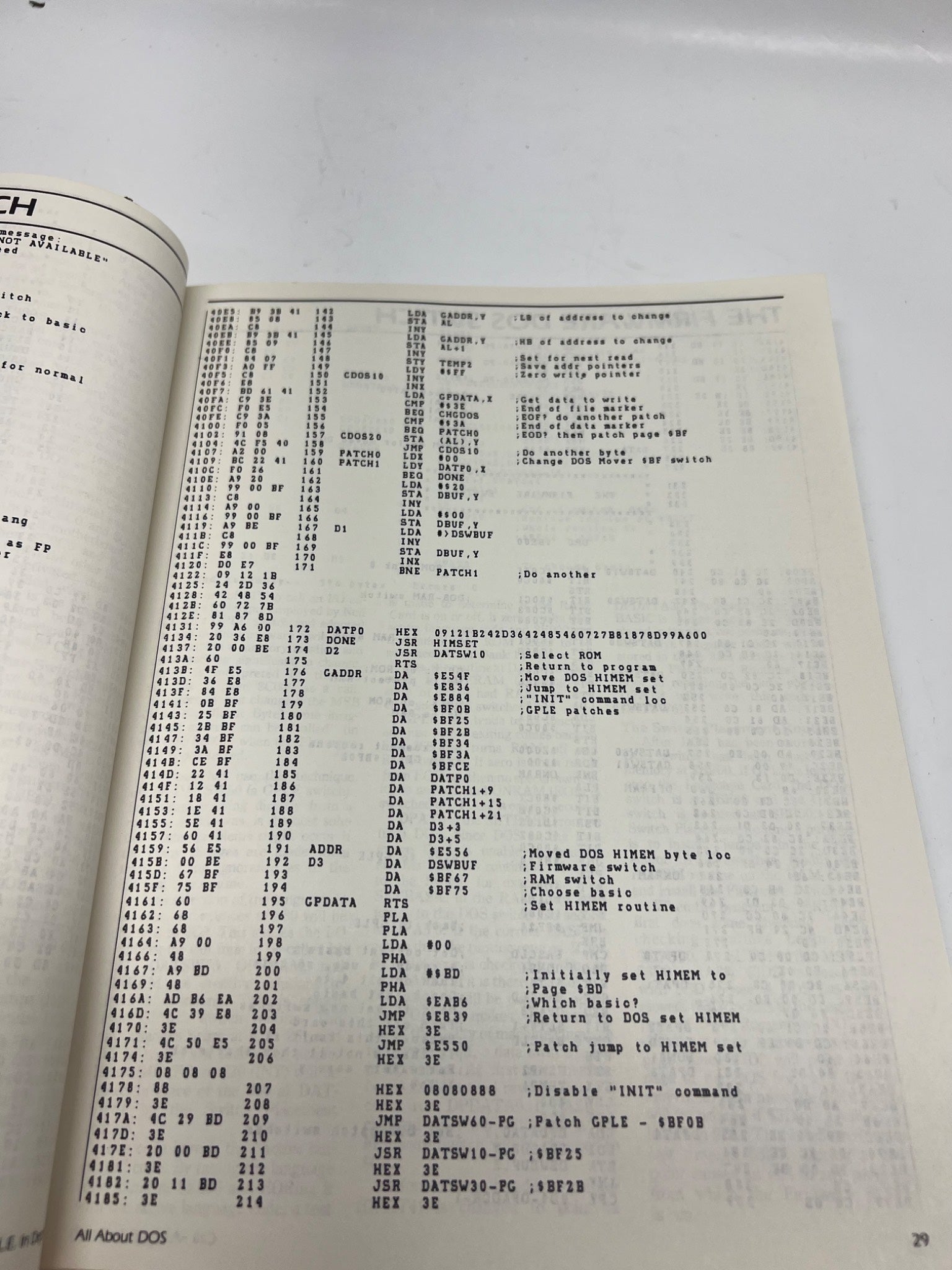 Call-A.P.P.L.E. All About DOS Manual