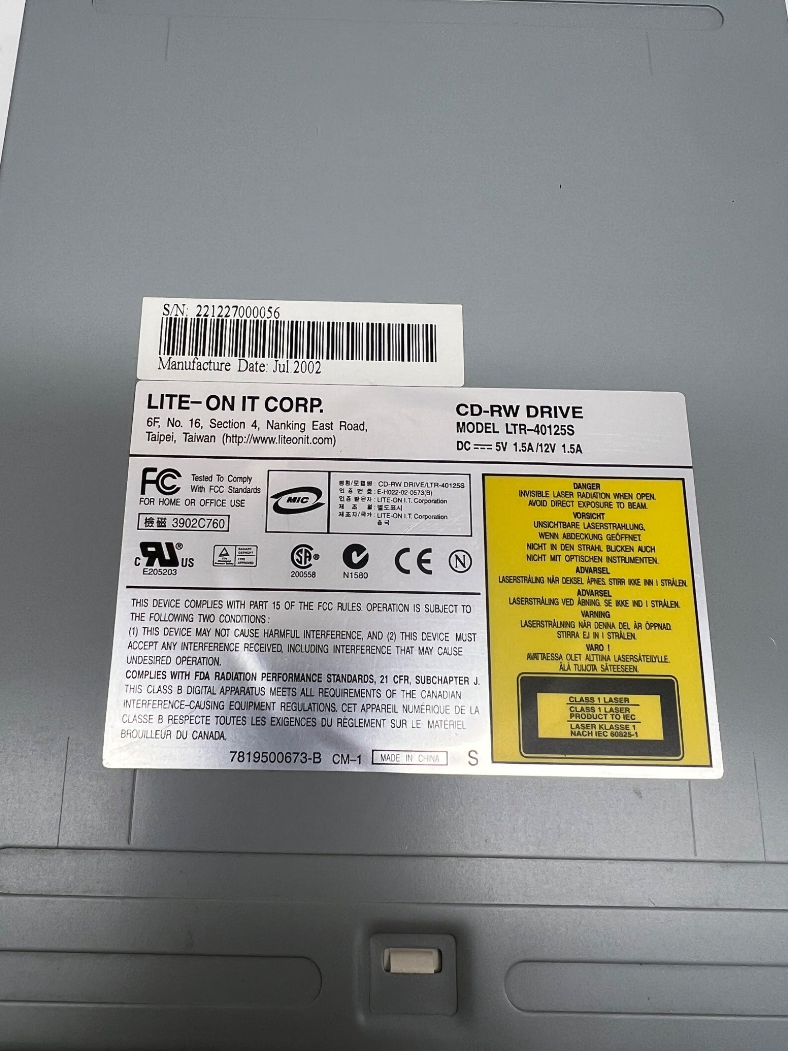 Casio FA-128 Plus Personal Computer Link – CD, Cables & Manual