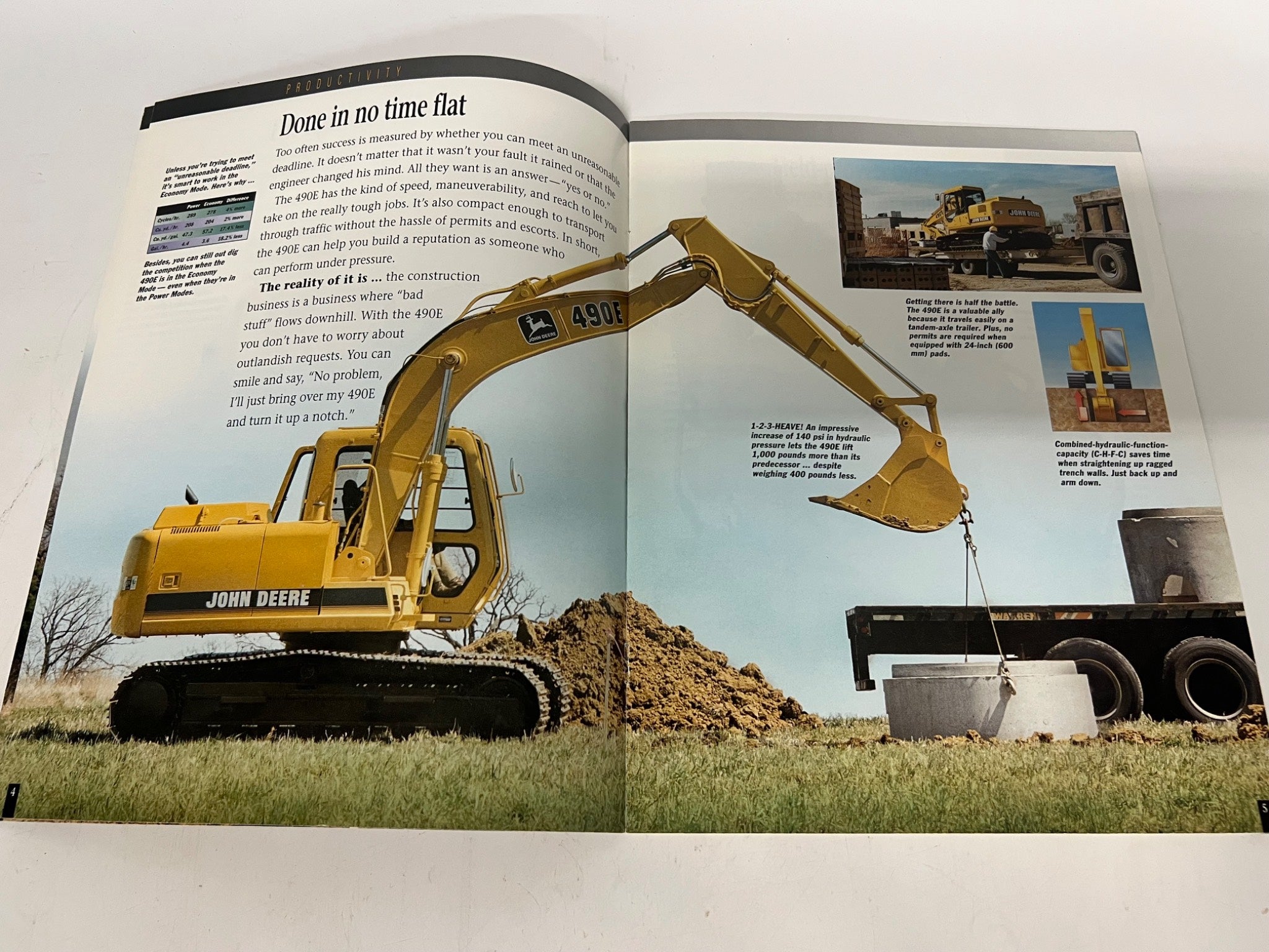 John Deere 490E Brochure Catalogue