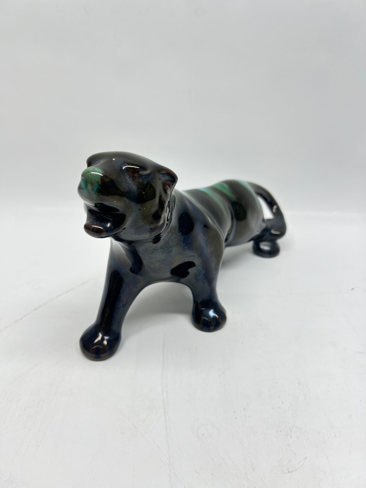 Blue Mountain Canadian Pottery Jaguar Cougar Panther Ceramic Figurine 27cm long