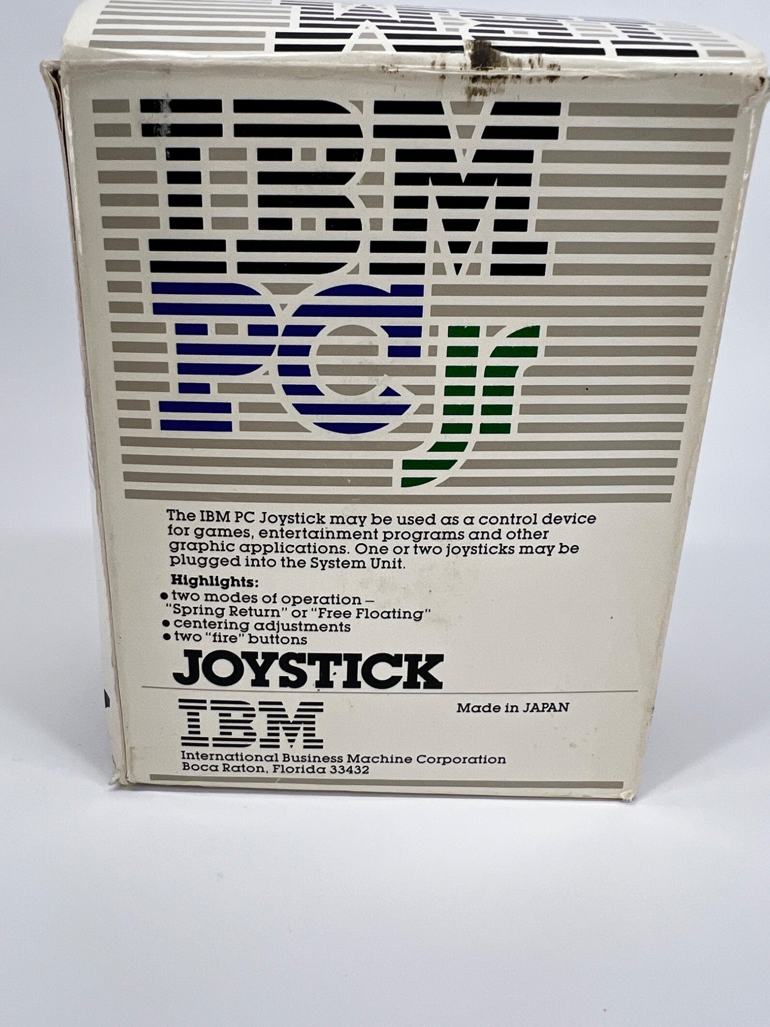 1983 IBM PC Jr Joystick in original box