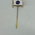 Swedish Flag Gold-Tone Lapel Pin