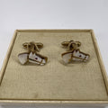 1950s Town & Country mother-of-pearl Horse Cufflinks w/box