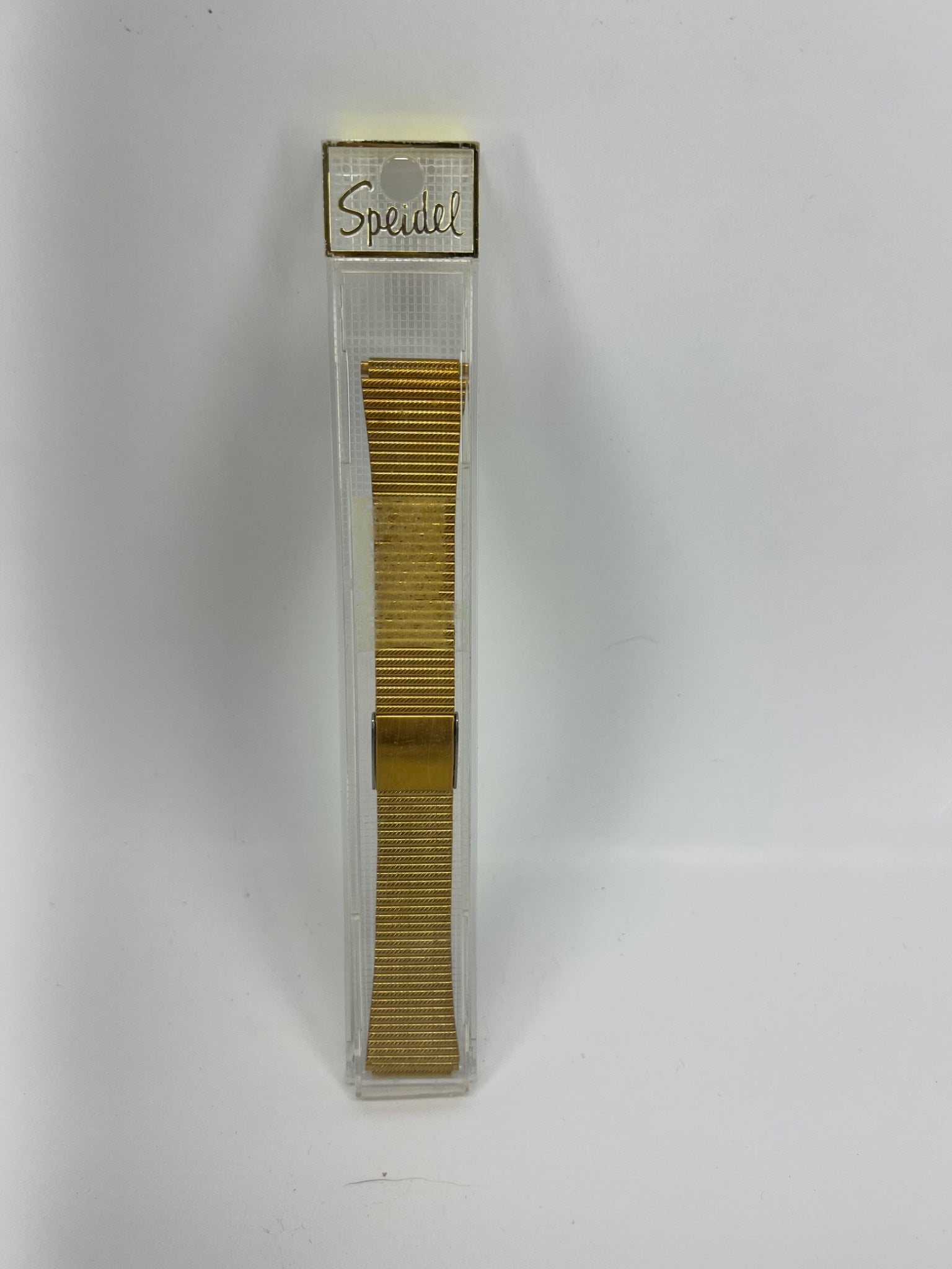 Gold Tone Speidel Men's Metal Watch Band Made in USA NOS